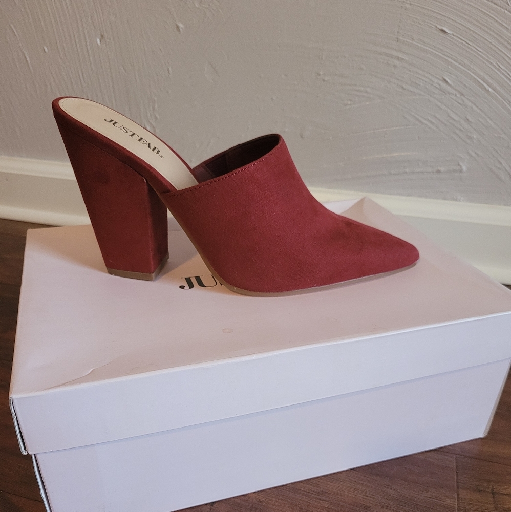 JustFab Angie Heeled Mule